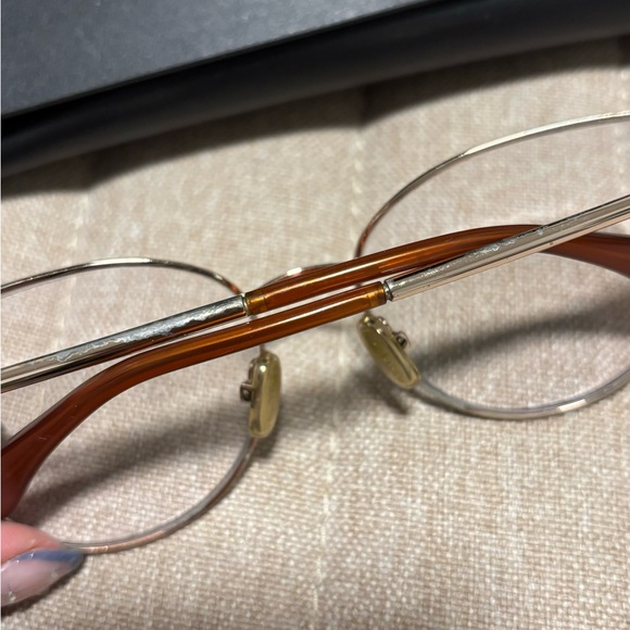 MaxMara Gold Metal Glasses Frames - Picture 2 of 6